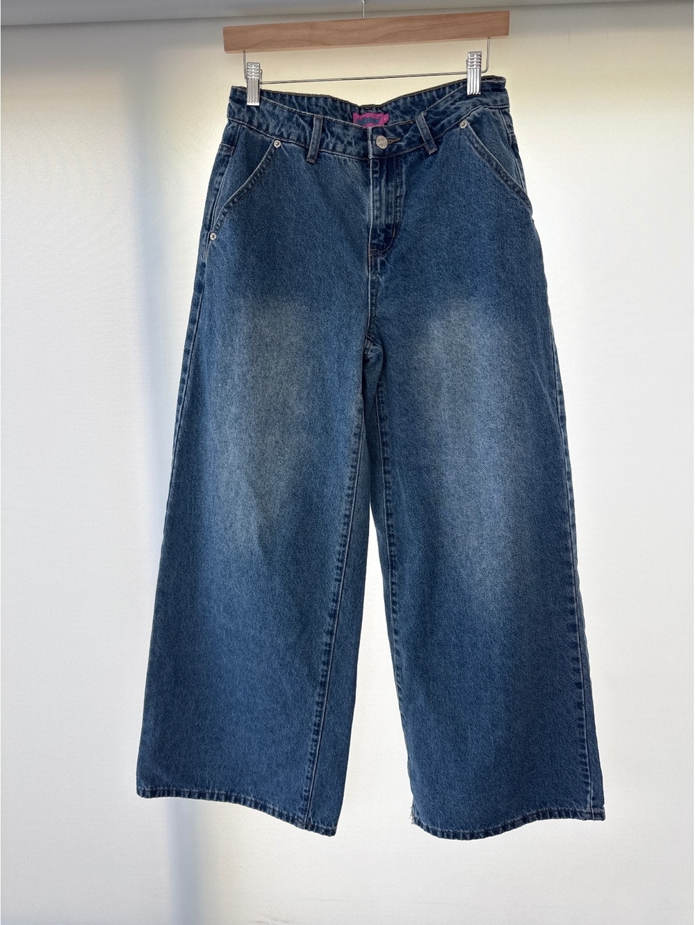 Edikted Wide Leg Baggy Jeans Women’s Small Blue High Rise